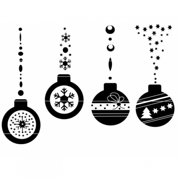 SVG DXF files christmas balls download