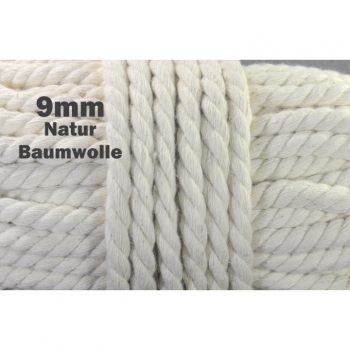 Cotton cord Cord Dekoband Diameter 9 mm, color natural beige perfect for jackets Hoodies, gym bags, hoodies and more.
