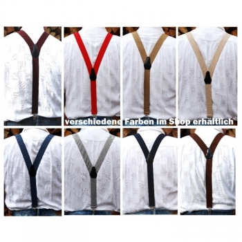 Men's suspenders 35mm length ca.105cm Y-shape different colors on offer
