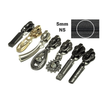 Kaufen Schieber Zipper Ersatzzipper Reparatur Umtausch 5mm N5 . Bild 1
