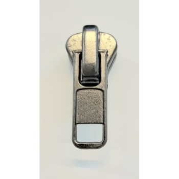Buy Ersatz Zipper 8mm schwarz grau nickel oxid. Picture 2