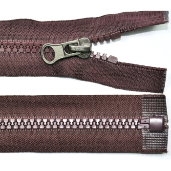 Reißverschluss-65cm-teilbar-Metallzipper-Farbauswahl-Naehzubehoer. Picture 5 Buy Teilbarer Reißverschluss 65cm türkis mit silbernem Metallzipper, Farbauswahl im Hintergrund, Nähzubehör für Jacken und Taschen. Picture 5