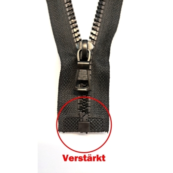 Reissverschluss teilbar 75cm 5mm N5 schwarz verstärkt