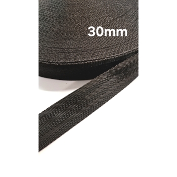 Gurtband 30mm schwarz soft