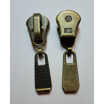 1 St Zipper Schieber Reißverschluss Metall Zahn 8mm N8 reparieren umtauschen 1 St Zipper Schieber Reißverschluss Metall Zahn 8mm N8 reparieren umtauschen