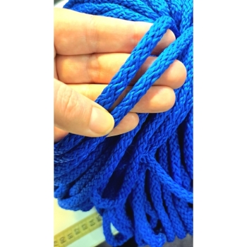 Kaufen Kordel Schnur Seil Hoodieband 8mm blau. Bild 3