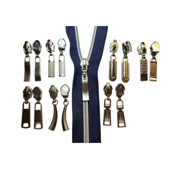 Ersatz Zipper Schieber für Nylon Reißverschluss 7mm N7 