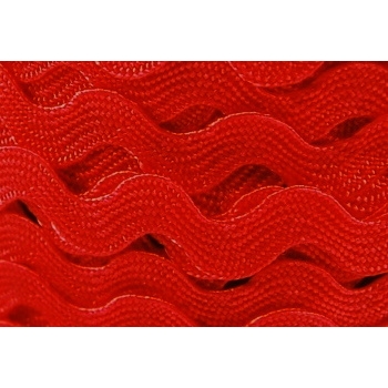 Kaufen Zackenlitze Wellenband Zickzackborte Litze Bord&uuml;re Farbe rot. Bild 2