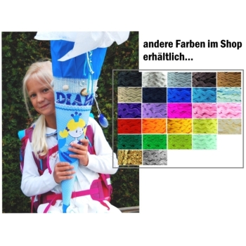 Kaufen Zackenlitze Wellenband Zickzackborte Litze Bord&uuml;re Farbe rot. Bild 3