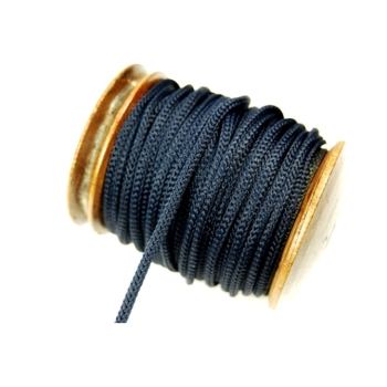10m Kordel 5mm schwarz Polyester rund