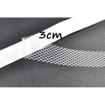 Bügelband 30 mm weiß | Aufbügelbares Fixierband für Säume & Stoffkanten