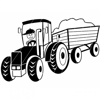 Kaufen Plottervorlage Plotterdatei "Traktor" SVG PNG JPG Download Artikel. Bild 1
