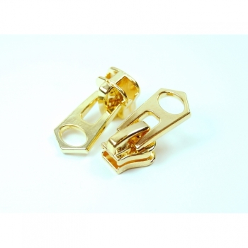 Kaufen Reißverschluss teilbar Design Edition Gold Optik Länge 40cm Kunststoffzahn 5mm über 30 Farben im Angebot. Bild 4