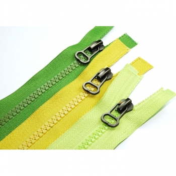 Buy Jacket zipper type Pear divisible Length 65cm Plastic tooth 5mm Num.5 large color choice. Picture 1