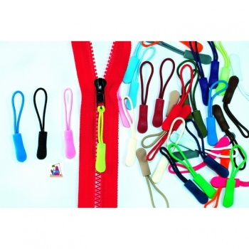 Buy Reißverschlussanhänger, Puller, Zipperschlaufe Typ 1 Farbe 18 Farben im Angebot. Picture 1