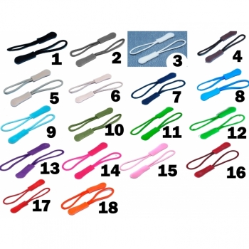 Buy Reißverschlussanhänger, Puller, Zipperschlaufe Typ 1 Farbe 18 Farben im Angebot. Picture 4