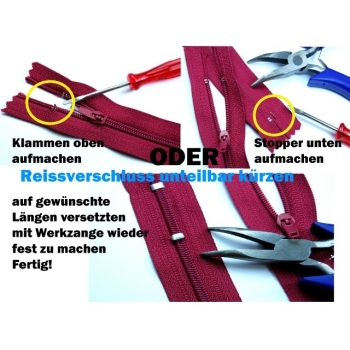 Buy Reißverschluss unteilbar Länge 18cm Spirale 4mm Num.4 Grundfarben. Picture 4