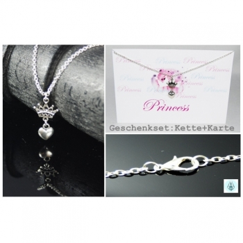 Necklace, necklace necklace crown heart card length 50cm