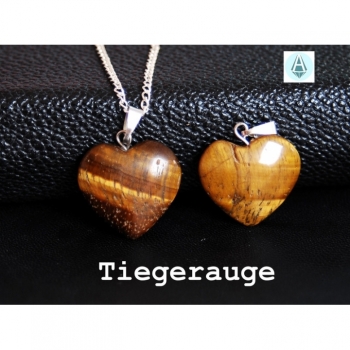 Necklace, necklace pendant gem tiger eye length 53 cm