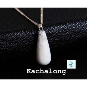 Kaufen Halskette, Kette Anhänger Edelstein Kachalon Länge 50cm. Bild 1