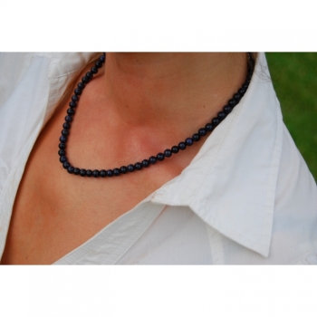 Kaufen Halskette Collier Kette Edelstein Aventurin dunkelviolett Black Butterfly Länge 50cm. Bild 2