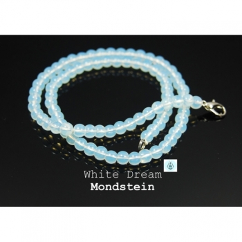 Necklace Chain Pendant Gemstone Moonstone length 49cm