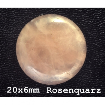 1st. Cabochons gemstone rose quartz 20x6mm