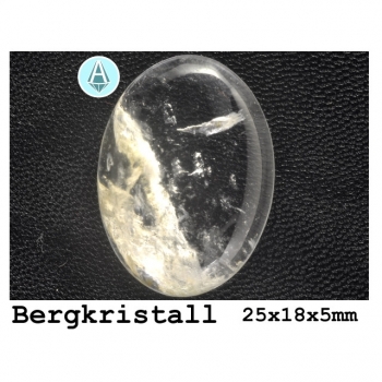 Buy Edelstein Bergkristall Cabochon 25x18x5 weiss. Picture 1