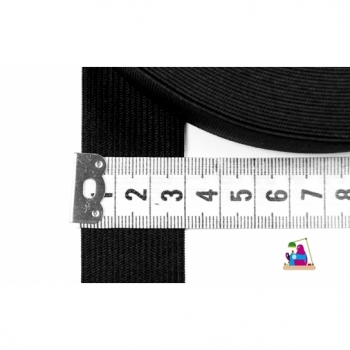 Gummibänder - Gummiband: Elastische Gummiband Breite 3cm Farbe schwarz weiss  (2.1 EUR)