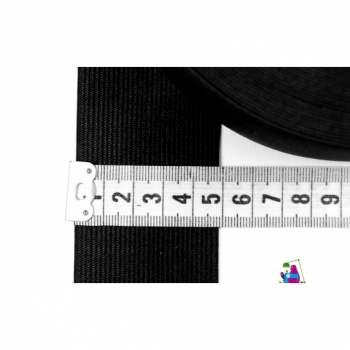 Kaufen Elastische Gummiband Breite 5cm Farbe schwarz. Bild 1