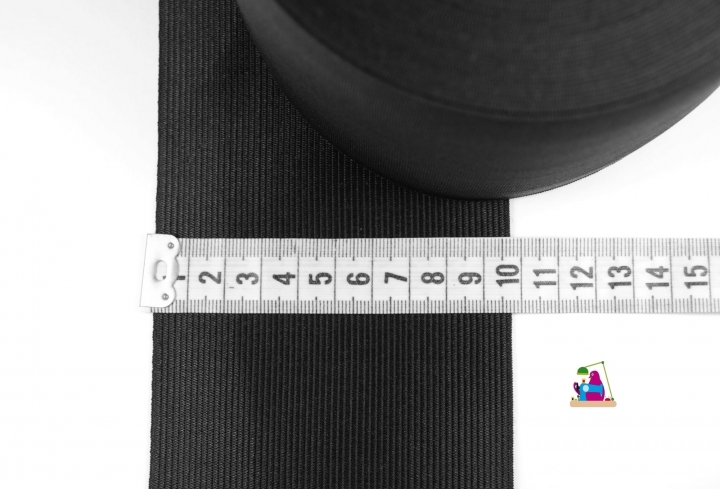 6 mm Gummilitze : Set aus 2 x 10 Meter, schwarz u. weiß, bügelbar