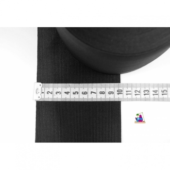 Buy Elastische Gummiband, Gummilitze, Farbe schwarz oder weiss, Breite 10cm. Picture 5