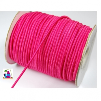 Kaufen Gummikordel, Hutgummi, elastische Schnur Durchmesser ca.2 mm, 7 Farben im Angebot pink lila orange gelb türkis.... Bild 2