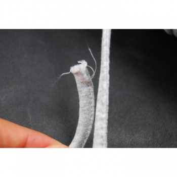 Buy Kordel Schnur Hoodieband flach grau durchgenäht Breite  5mm für Jacken, Hoodies, Kaputzen, Taschen.... Picture 2