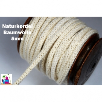 Buy Baumwollkordel Kordel 5mm Meterware. Picture 12
