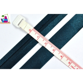 Buy Schrägband Einfassband 15mm grün rosa blau schwarz weiß Satinband. Picture 3