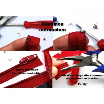 Buy Reißverschluss Zipper Ersatz für Spirale 5mm Num.5 35 Farben im Angebot. Picture 3