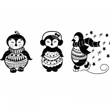 Buy Plotterdatei Pinguine  Download JPG, SVG, DXF, PNG. Picture 1