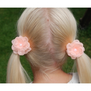 Kaufen 1St. Haargummi Haarschmuck für Mädchen "PePa" rot blau mint rosa flieder pfirsich. Bild 12