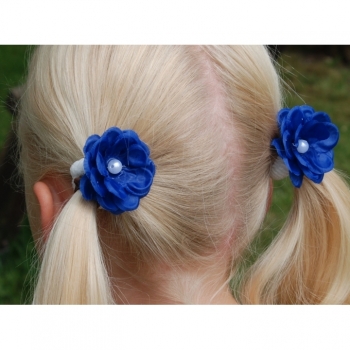 Kaufen 1St. Haargummi Haarschmuck für Mädchen "PePa" rot blau mint rosa flieder pfirsich. Bild 8