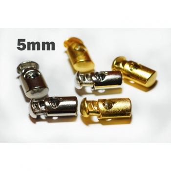 Kaufen Kordelstopper Stopper 5mm Goldoptik für Schnur oder Kordel. Bild 1