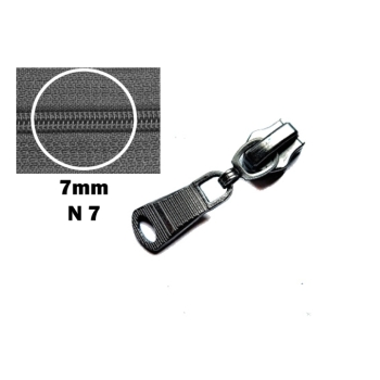 Zipper 7mm Schieber Ersatzzipper Nylon Reißverschluss