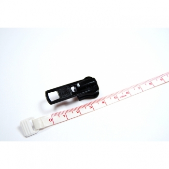 Kaufen 1 St. Zipper Schieber für Reißverschluss mit Kunststoffzahn 10mm, Num10 schwarz für reparatur oder Umtausch. Bild 2