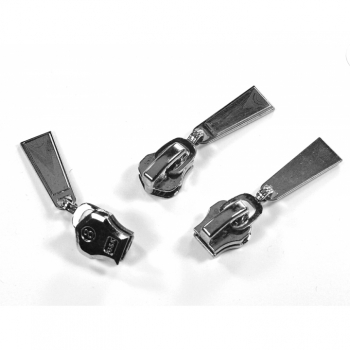 Kaufen 1St Zipper für Metall Reißverschluss 8mm Num.8 Typ 1 Umtausch oder Reparatur antik. Bild 3