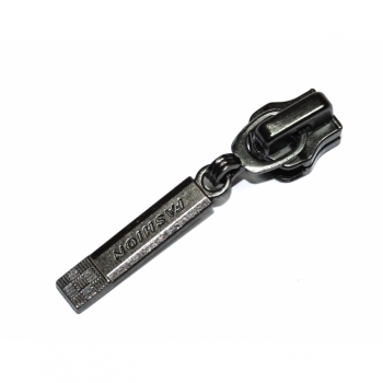 Buy Ersatz Zipper für Reißverschlüsse mit Metall Zahn 5mm, Num.5 antik oxid. Picture 8
