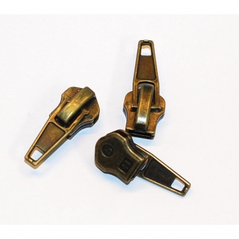 Buy Ersatz Zipper für Reißverschlüsse mit Metall Zahn 5mm, Num.5 antik oxid. Picture 11