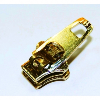 Kaufen Ersatz Zipper für Jeansreißverschluss Metall Num.4,5 in Silber oder Goldoptik. Bild 2