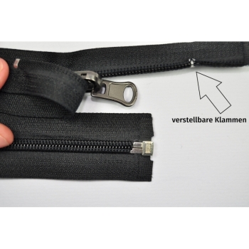 Wendbarer teilbarer Reißverschluss Länge 160cm 7mm N7 schwarz. Bild 2 Kaufen Wendbarer teilbarer Reißverschluss Länge 160cm 7mm N7 schwarz. Bild 2