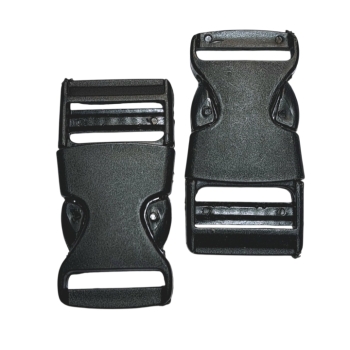 Buy Steckschnalle 20mm schwarz weiß Plastik für Rucksack Tasche Steckschließe Kurzwaren Nähzubehör. Picture 3