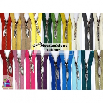 Metal zip FashioZip 5mm, Num.5Length 80cm divisible 18 colors on offer